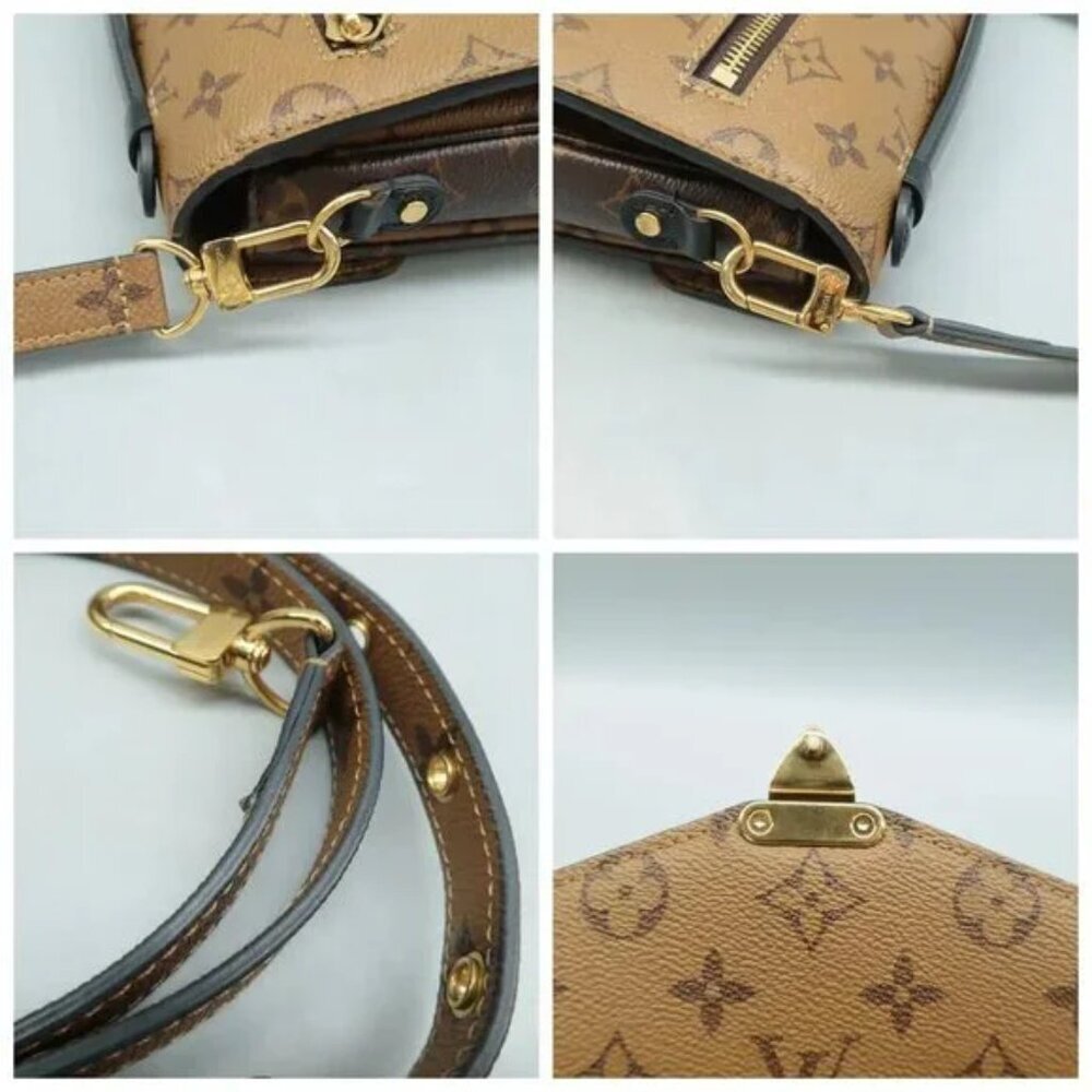 100% Authentic Louis Vuitton Metis Brown Monogram Canvas Satchel 2246-080424 - Picture 9 of 12